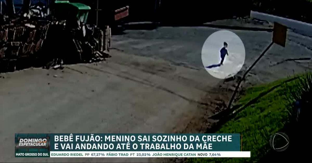 Bebê de 1 ano escapa de creche e caminha até o trabalho da mãe